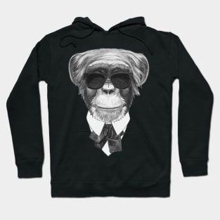 Monkey In Black Hoodie